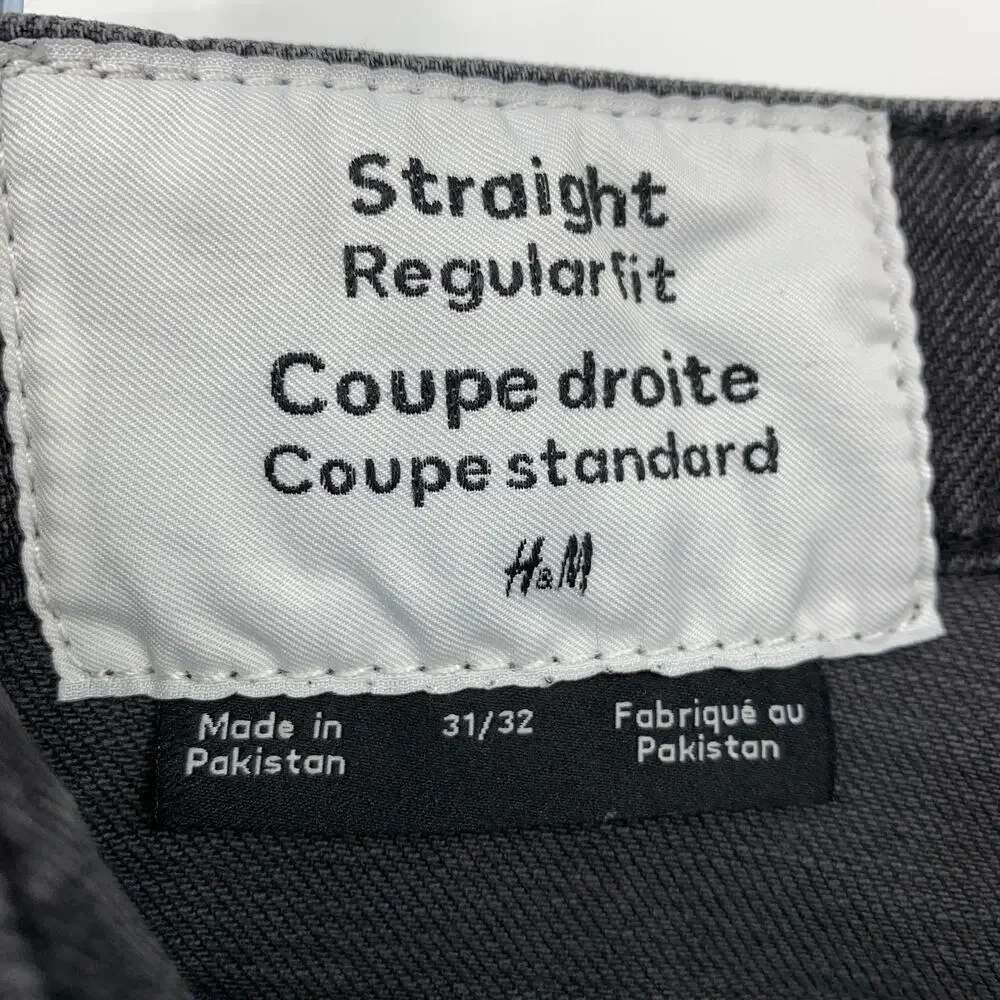H&M Straight Leg Jeans Mens Size 31